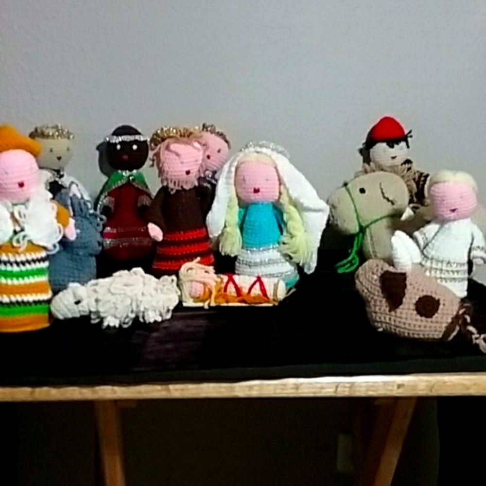 Vintage nativity scene
